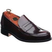barker caruso in burgundy polished