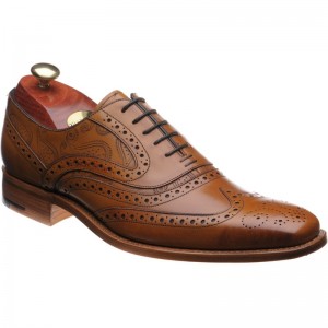 barker mcclean in cedar calf and paisley laser