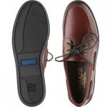 Barker Wallis rubber-soled deck shoes