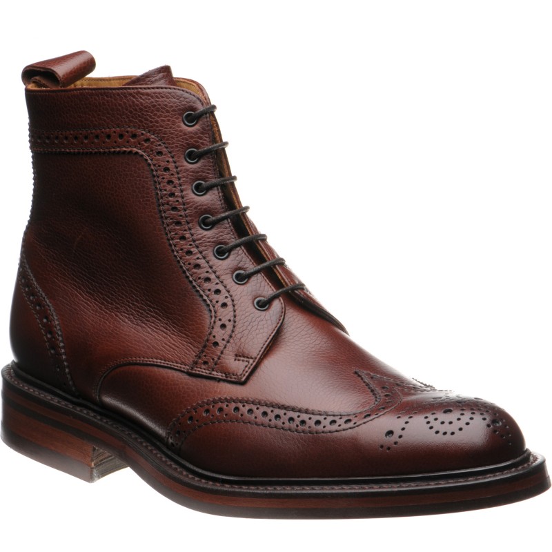 Calder rubber-soled brogue boots