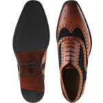 Keiran two-tone hybrid-soled brogues