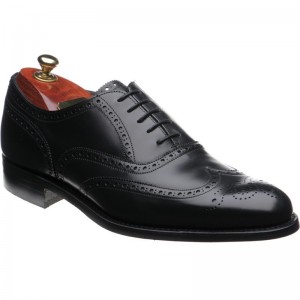 Cheaney Broad II Rubber in Black Calf