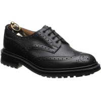 trickers ilkley in black calf grain