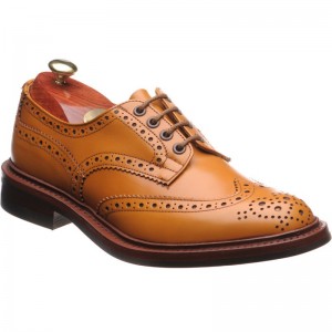 trickers bourton rubber in acorn antique calf