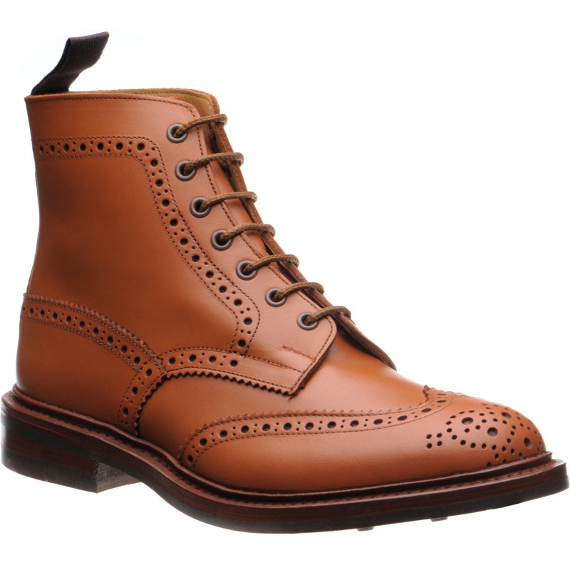 Stow  rubber-soled brogue boots