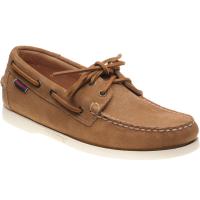 sebago dockside portland in brown cognac