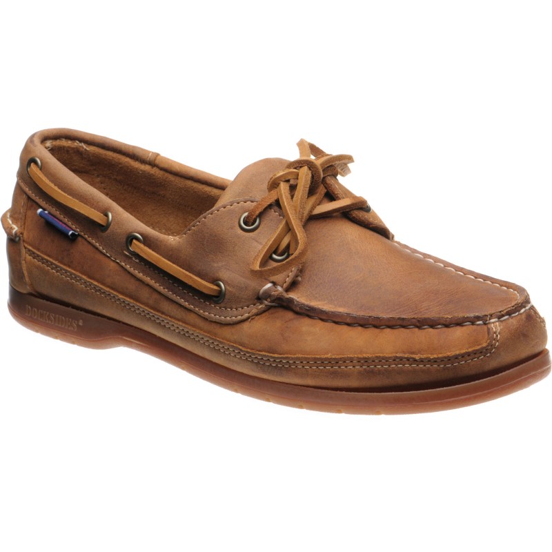 Schooner Crazy Horse rubber-soled deck shoes
