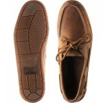 Schooner Crazy Horse rubber-soled deck shoes
