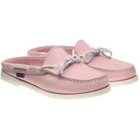sebago clog in pink nubuck