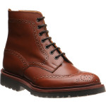 Wildsmith Stow LW rubber-soled brogue boots in Marron Antique