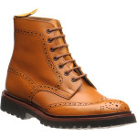 Wildsmith Stow LW rubber-soled brogue boots in Acorn Antique