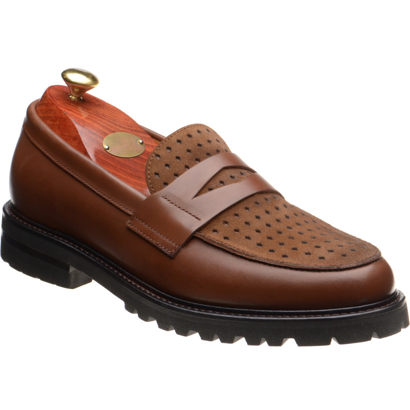 Model 55D two-tone rubber-soled loafers