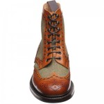 Herring Exmoor tweed rubber-soled brogue boots