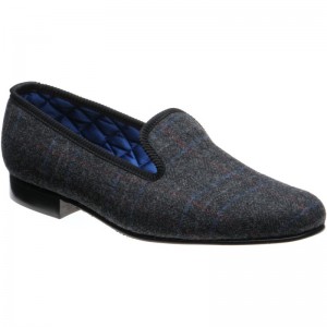 Herring Sandringham tweed house shoes