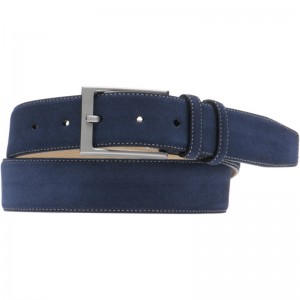 herring caserta belt in blue suede