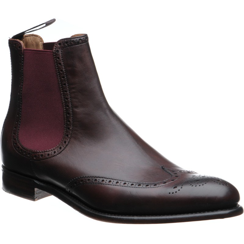 Herring Thatcher brogue Chelsea boots