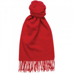 Herring Plain Cashmere Scarf in Red Cashmere