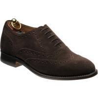 herring surrey ii in dark brown suede