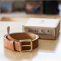 herring make your own belt kit in saddle tan