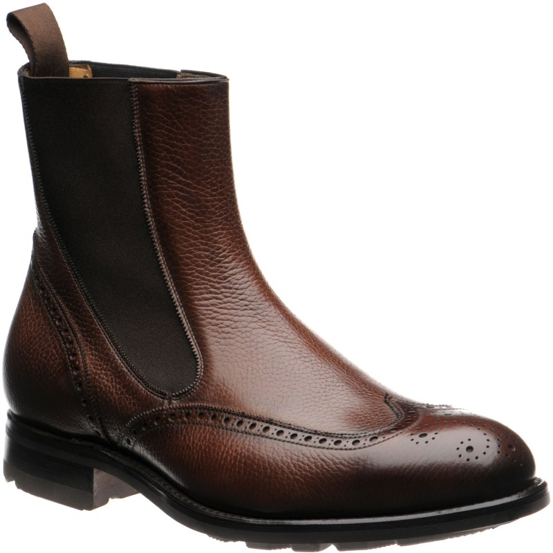 Clark rubber-soled brogue Chelsea boots
