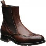 Herring Clark rubber-soled brogue Chelsea boots
