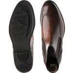 Clark rubber-soled brogue Chelsea boots