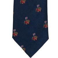 herring british bulldog tie in navy