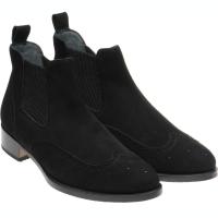 herring giovanna in black suede