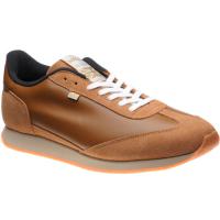 herring fierce trainer in brown calf and tan suede