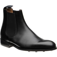 herring taverner rubber in black calf
