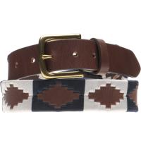 herring gaucho belt in whitenavy