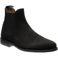 herring sittaford rubber in black suede