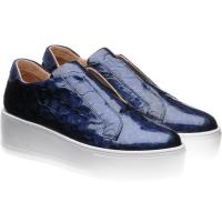 herring lugano in navy patent croc