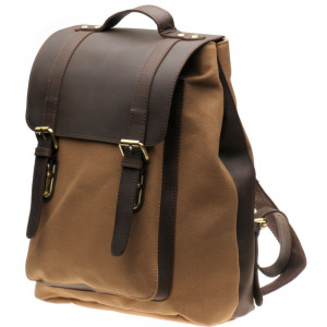 Foxhill Backpack in Brown and Khaki