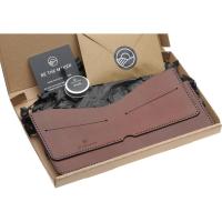 herring make your own billfold wallet kit in conker calf