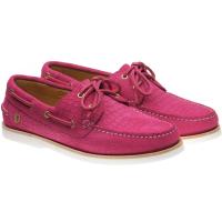 Pink Moc Croc Suede