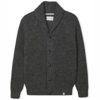 herring waffle shawl cardigan by peregrine in nimbusgrey