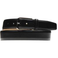 herring westminster ii belt in black calf silver buckle