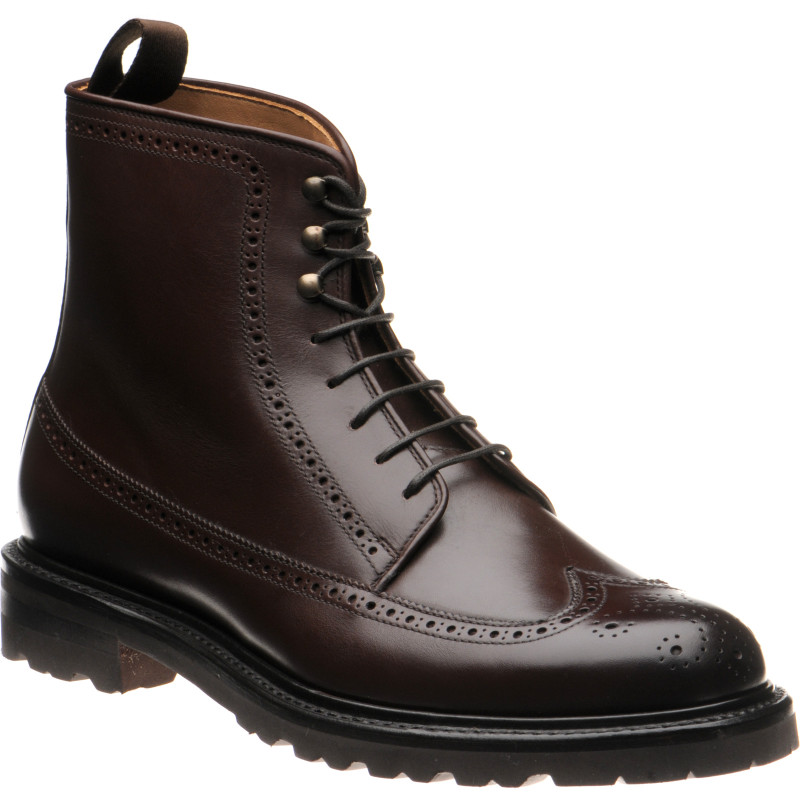 Galashiels rubber-soled brogue boots