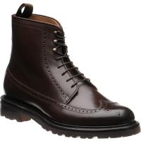 herring galashiels in dark brown calf