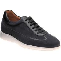 herring algarve in navy suede and black grain