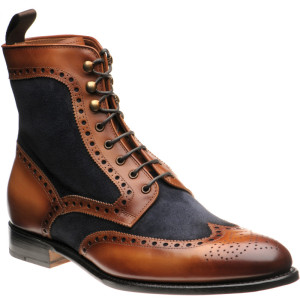 Maidenhead two-tone brogue boots