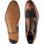 Maidenhead two-tone brogue boots