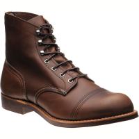 red wing iron ranger in amber harness