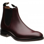 Loake Chatsworth  rubber-soled Chelsea boots in Burgundy Waxed