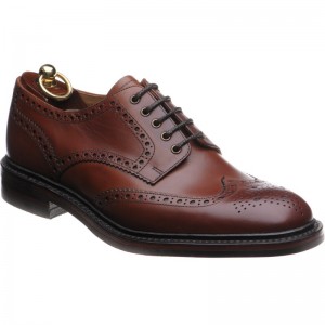 loake chester rubber in mahogany calf