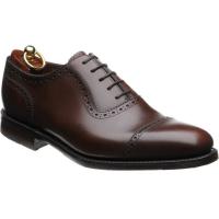 loake fleet in dark brown calf