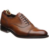 loake hughes in chestnut brush-painted calf