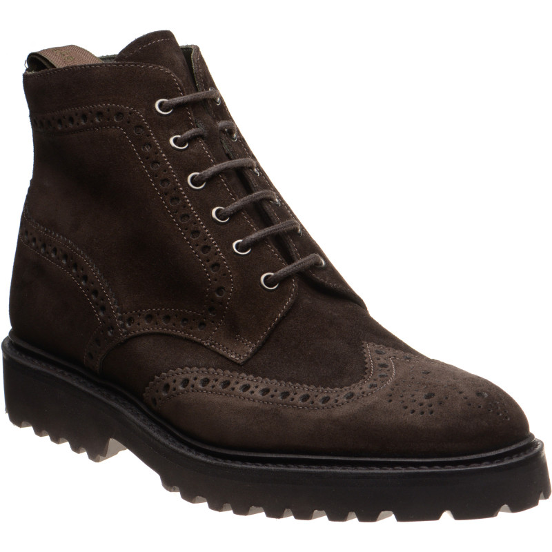 Pegasus rubber-soled brogue boots